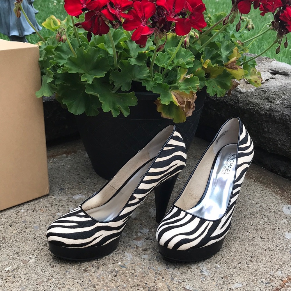 Stylish Michael Kors Zebra Print Heels